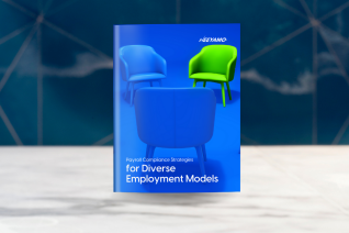 Illustration of diverse employment models, showcasing collaboration and adaptability